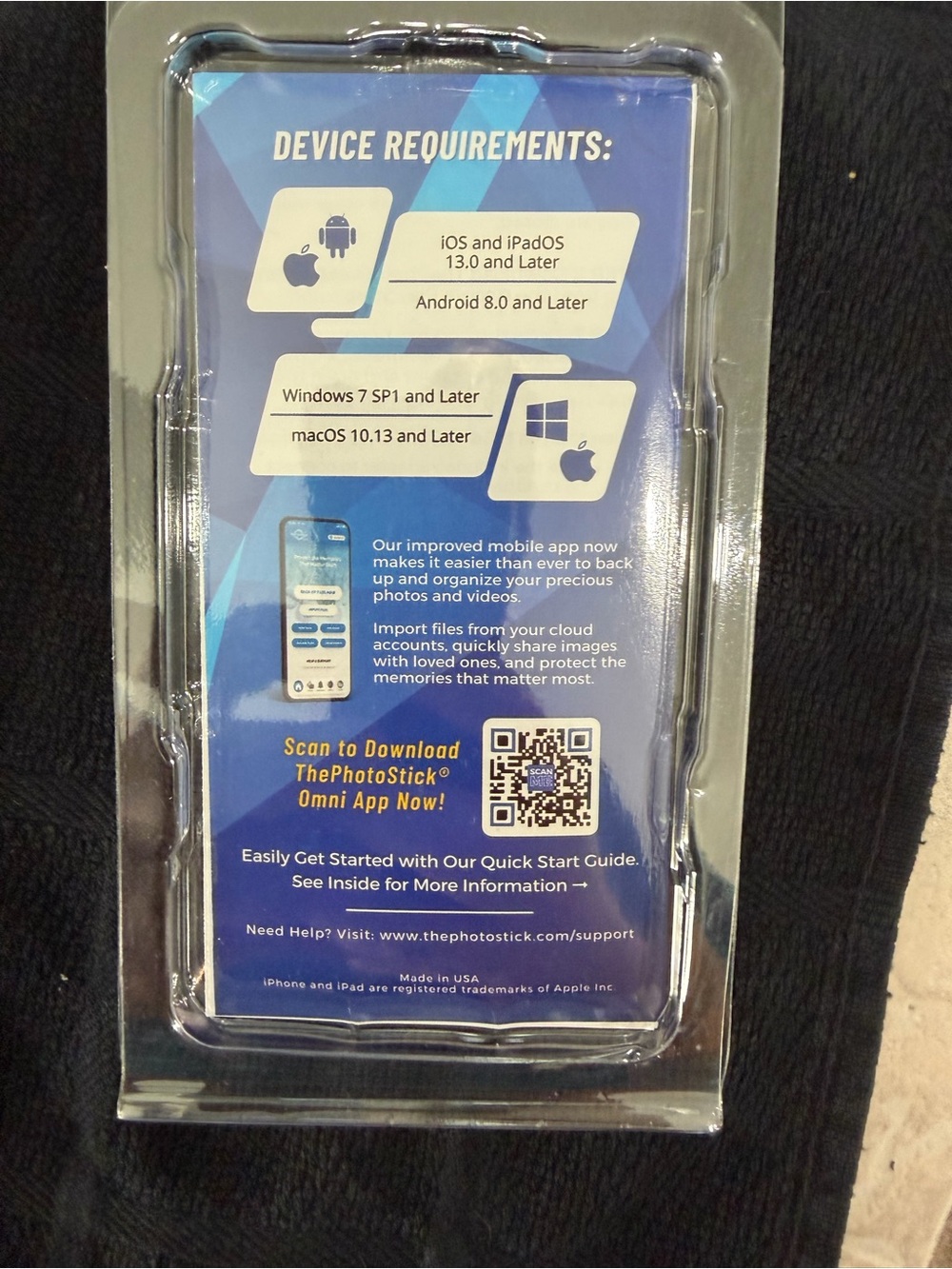 ThePhotoStick® Omni 64GB Photo Backup for iPhone, Android and Computers - Picture 6 of 6